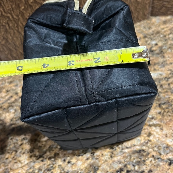 Modella Black Quilted Makeup Bag - Picture 11 of 11